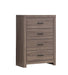 Rustic brown Brantford Chest of drawers with 4 drawers.