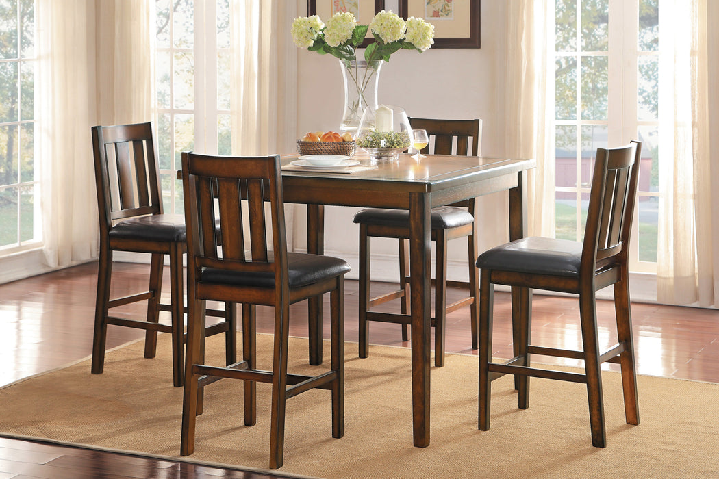 Delmar 5pc Counter Height Dinette Set