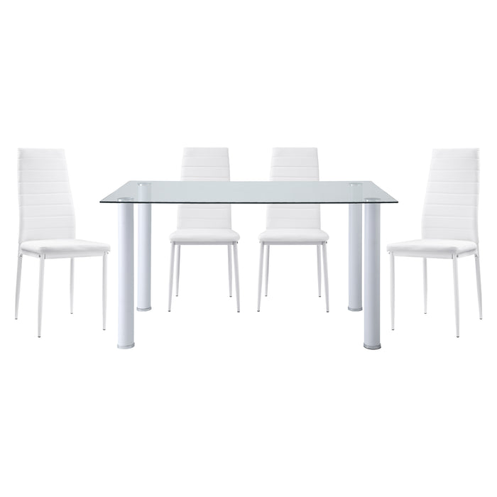 Florian Dining Set in White