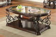 Laney Coffee Table Deep Merlot And Clear