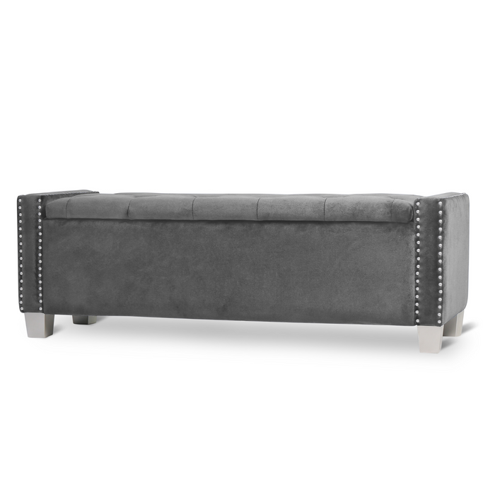 Crystal Bench in Grey
