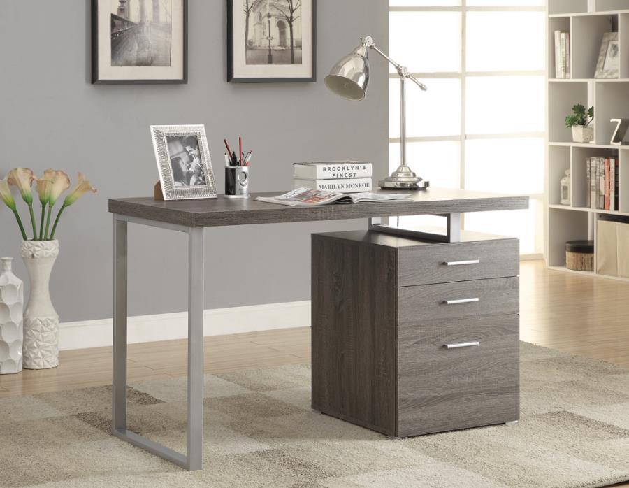 Brennan Office Desk in Grey