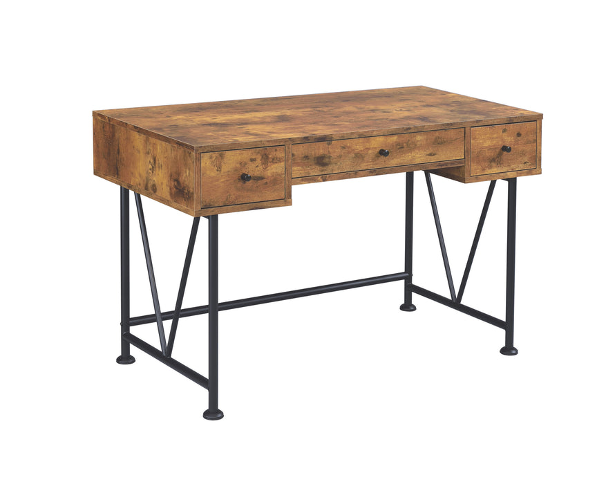 Analiese Writing Desk Antique Nutmeg and Black