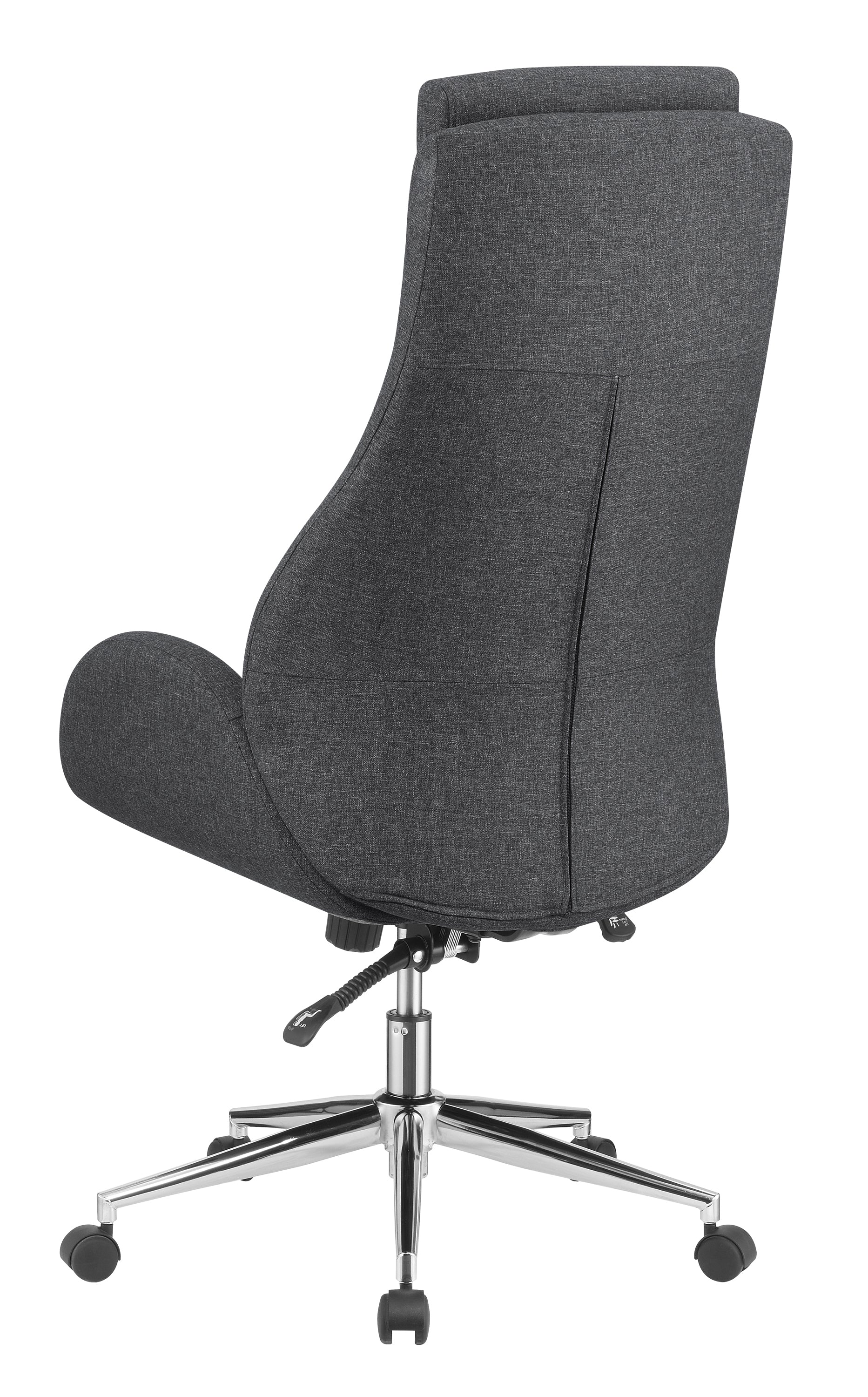 Chrome & Fabric Office Chair