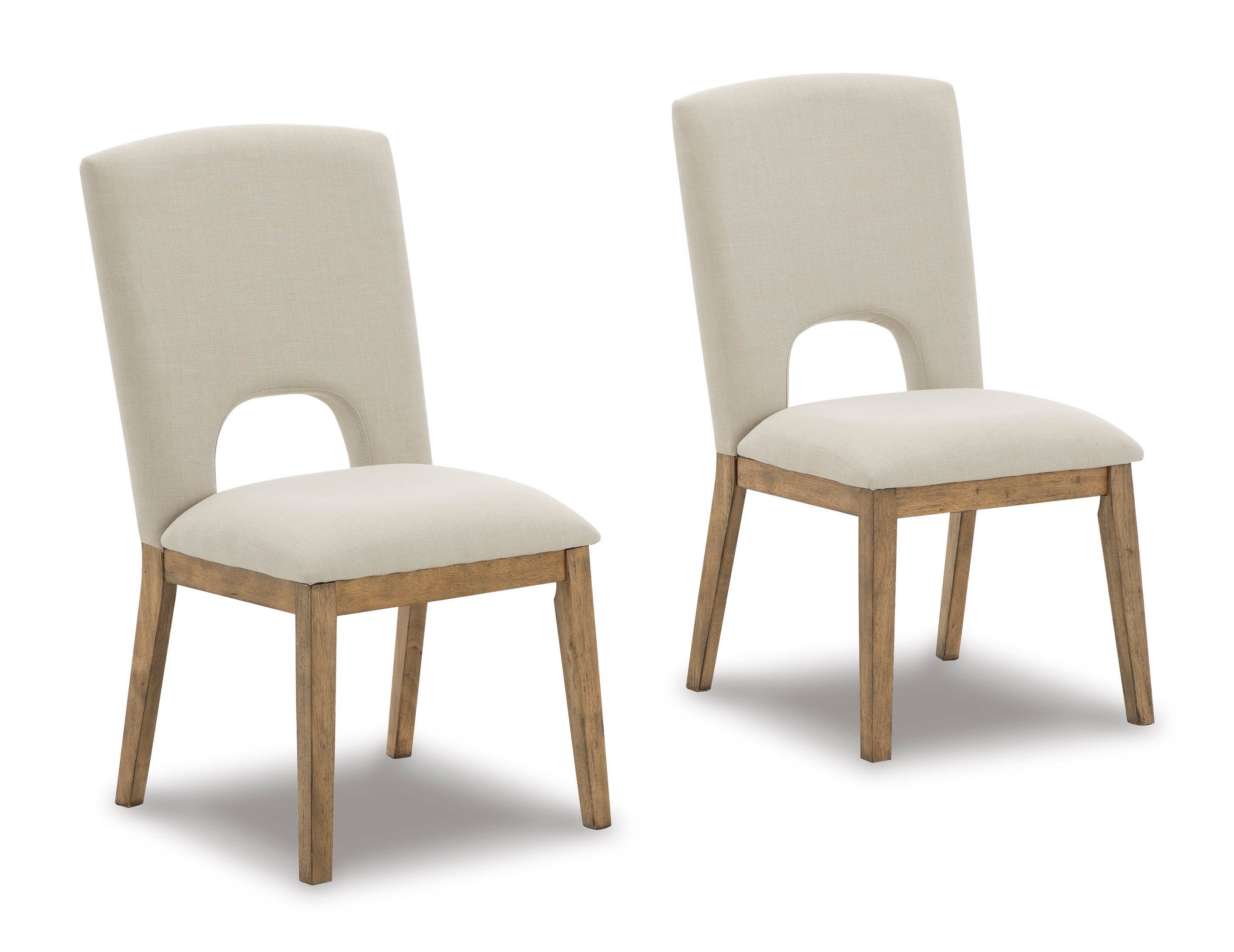Dakmore Linen Dining Side Chairs (Set of 2)