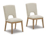 Dakmore Linen Dining Side Chairs (Set of 2)