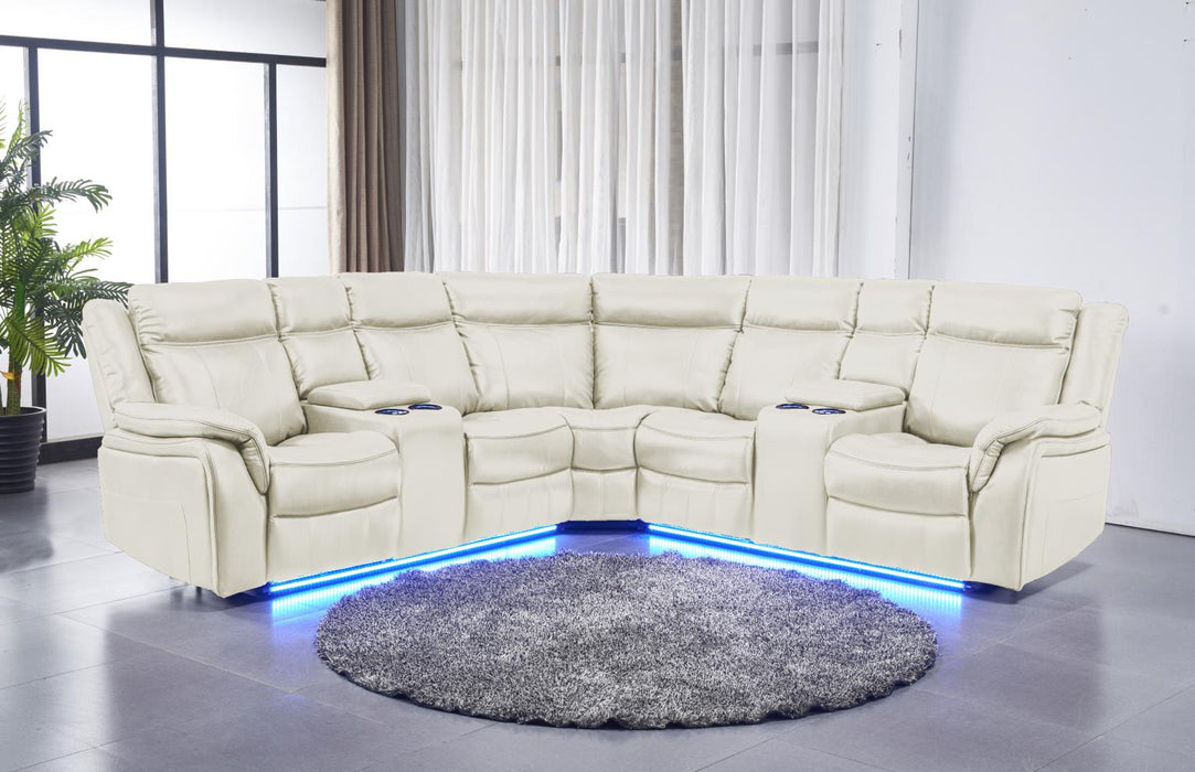 Falcon LED Power Reclining Sectional